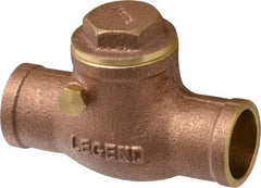 Legend Valve - 3/4" Brass Check Valve - Soldered x Soldered, 200 WOG - A1 Tooling