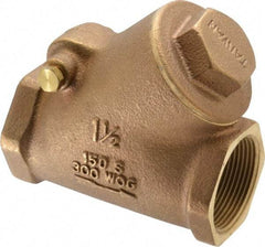 Legend Valve - 1-1/2" Bronze Check Valve - Y-Pattern, FNPT x FNPT, 300 WOG - A1 Tooling