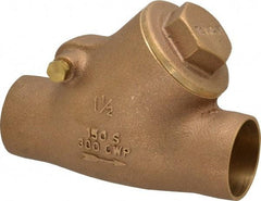 Legend Valve - 1-1/2" Bronze Check Valve - Y-Pattern, Soldered x Soldered, 300 WOG - A1 Tooling