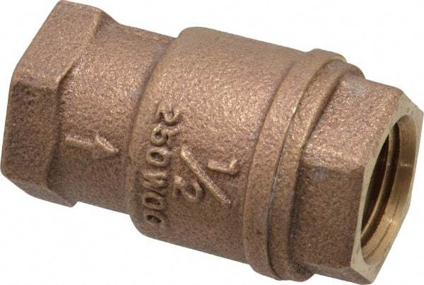 Legend Valve - 1/2" Bronze Check Valve - Inline, FNPT x FNPT, 250 WOG - A1 Tooling