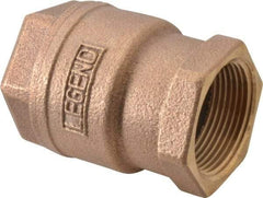 Legend Valve - 1-1/4" Bronze Check Valve - Inline, FNPT x FNPT, 250 WOG - A1 Tooling