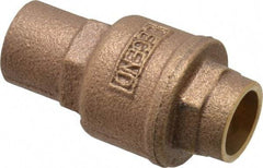 Legend Valve - 1/2" Bronze Check Valve - Inline, Soldered x Soldered, 250 WOG - A1 Tooling