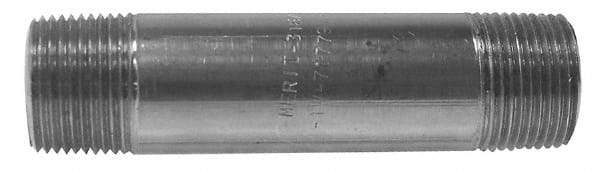 Merit Brass - Schedule 40, 1-1/4" Pipe x 72" Long, Grade 316/316L Stainless Steel Pipe Nipple - Welded & Threaded - A1 Tooling