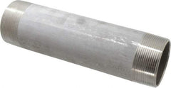 Merit Brass - Schedule 40, 3" Pipe x 12" Long, Grade 316/316L Stainless Steel Pipe Nipple - Welded & Threaded - A1 Tooling