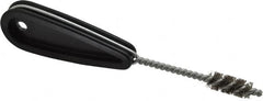 Schaefer Brush - 7/16 Inch Actual Brush Diameter, 1/4 Inch Inside Diameter, Carbon Steel, Plumbing, Hand Fitting and Cleaning Brush - Solid Plastic Hand Fitting Handle with Hole - A1 Tooling