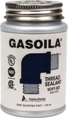 Federal Process - 1/4 Pt Brush Top Can Blue/Green Easy Seal Applicator with Gasoila Soft-Set - 600°F Max Working Temp - A1 Tooling