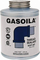 Federal Process - 1 Pt Brush Top Can Blue/Green Easy Seal Applicator with Gasoila Soft-Set - 600°F Max Working Temp - A1 Tooling