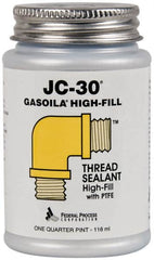 Federal Process - 1/4 Pt Brush Top Can Oyster White Federal JC-30 Thread Sealant with PTFE - 500°F Max Working Temp - A1 Tooling