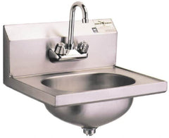 Eagle MHC - 13-1/2" Long x 9-3/4" Wide Inside, 1 Compartment, Grade 304 Stainless Steel Stainless Steel Hand Sink-Wall Mount - 20 Gauge, 18-7/8" Long x 14-3/4" Wide Outside, 6-3/4" Deep - A1 Tooling