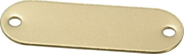 C.H. Hanson - 1-29/32 Inch Wide, Style 1, Brass Blank Metal Plate - 5/8 Inch High, 50 Pieces - A1 Tooling