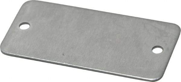 C.H. Hanson - 2 Inch Wide, Style 2, Aluminum Blank Metal Plate - 1 Inch High, 50 Pieces - A1 Tooling