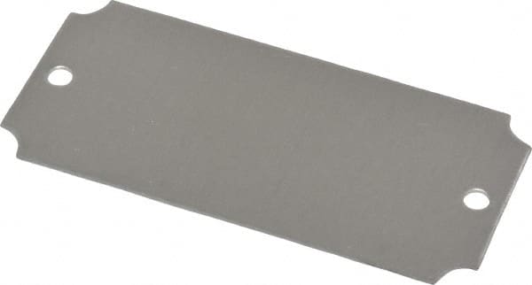 C.H. Hanson - 3-1/16 Inch Wide, Style 3, Aluminum Blank Metal Plate - 1-7/16 Inch High, 25 Pieces - A1 Tooling