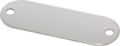 C.H. Hanson - 1-29/32 Inch Wide, Style 1, Stainless Steel Blank Metal Plate - 5/8 Inch High, 25 Pieces - A1 Tooling