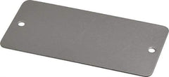 C.H. Hanson - 3 Inch Wide, Style 2, Stainless Steel Blank Metal Plate - 1-1/2 Inch High, 10 Pieces - A1 Tooling