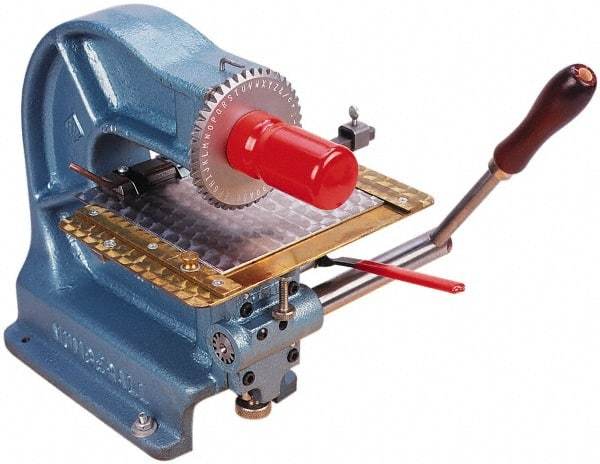 Made in USA - Manual Stamping Machines Character Capacity: 42 Size: 1/8 - A1 Tooling