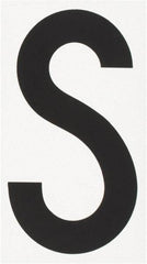 Made in USA - Letter Label - Legend: S, English, Black - A1 Tooling