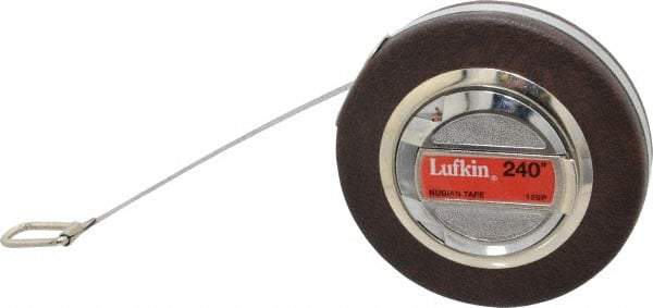 Lufkin - 1/64 Inch Graduation, 240 Inch Measurement, Steel Diameter Tape Measure - 3/8 Inch Wide, 0.008 Inch Thick - A1 Tooling