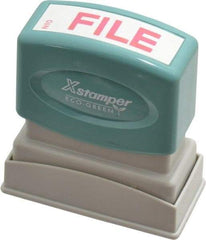 Value Collection - File, Red Pre-Inked Stamp - 1/2 Inch Wide x 1-5/8 Inch Long - A1 Tooling