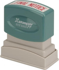 Value Collection - Final Notice, Red Pre-Inked Stamp - 1/2 Inch Wide x 1-5/8 Inch Long - A1 Tooling