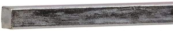 Made in USA - 12" Long x 3/16" High x 3/16" Wide, Zinc-Plated Key Stock - Low Carbon Steel - A1 Tooling