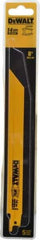 DeWALT - 8" Long x 3/4" Thick, Bi-Metal Reciprocating Saw Blade - Straight Profile, 14 TPI, Toothed Edge, Universal Shank - A1 Tooling