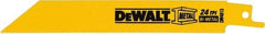 DeWALT - Bi-Metal Reciprocating Saw Blade - Straight Profile, 24 TPI, Toothed Edge - A1 Tooling