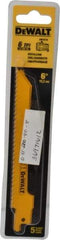 DeWALT - 6" Long x 3/4" Thick, Bi-Metal Reciprocating Saw Blade - Scroll Profile, 6 TPI, Toothed Edge, Universal Shank - A1 Tooling