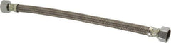 Brass Craft - 1/2" FIP Inlet, 1/2" FIP Outlet, Brass Flexible Connector - Braided Stainless Steel, Use with Sinks - A1 Tooling