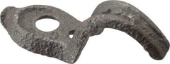 Made in USA - 3/8" Pipe, Malleable Iron, Black Plated" Pipe or Conduit Strap - 1 Mounting Hole - A1 Tooling