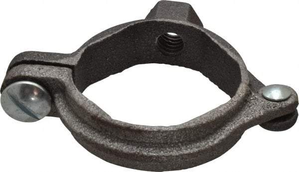 Value Collection - 1-1/4" Pipe, 3/8" Rod, Extension Split Pipe Clamp - 180 Lb Capacity, Malleable Iron - A1 Tooling