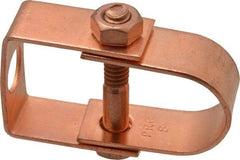 Value Collection - 3/4" Pipe, 3/8" Rod, Carbon Steel Adjustable Clevis Hanger - Copper Plated, 250 Lb Capacity - A1 Tooling