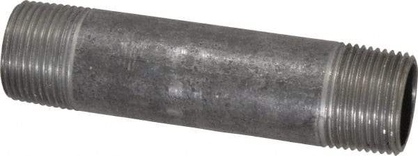 Made in USA - Schedule 40, 3/4" Diam x 4" Long Steel Black Pipe Nipple - Threaded - A1 Tooling