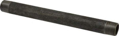 Made in USA - Schedule 40, 3/4" Diam x 10" Long Steel Black Pipe Nipple - Threaded - A1 Tooling