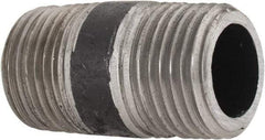 Made in USA - Schedule 80, 1/2" Diam x 1-1/2" Long Steel Black Pipe Nipple - Threaded - A1 Tooling