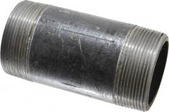 Made in USA - Schedule 80, 2" Diam x 4-1/2" Long Steel Black Pipe Nipple - Threaded - A1 Tooling