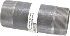 Made in USA - Schedule 80, 2" Diam x 5-1/2" Long Steel Black Pipe Nipple - Threaded - A1 Tooling