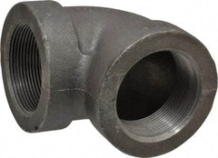 Made in USA - Size 2", Class 300, Malleable Iron Black Pipe 90° Elbow - 300 psi, Threaded End Connection - A1 Tooling