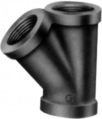 Black Wye: 2-1/2″, 150 psi, Threaded Malleable Iron, Galvanized Finish, Class 150