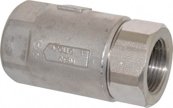 Conbraco - 1" Stainless Steel Check Valve - Inline, FNPT x FNPT - A1 Tooling