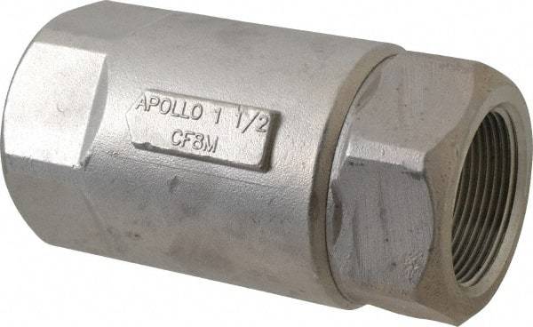 Conbraco - 1-1/2" Stainless Steel Check Valve - Inline, FNPT x FNPT - A1 Tooling