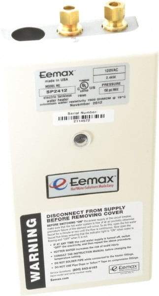 Eemax - 120 Volt Electric Water Heater - 2.4 KW, 20 Amp, 10 Wire Gauge - A1 Tooling