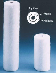 Value Collection - 4-5/16" OD, 5µ, Polypropylene Melt Blown-Thermal Bonded Cartridge Filter - 20" Long, Reduces Sediments - A1 Tooling