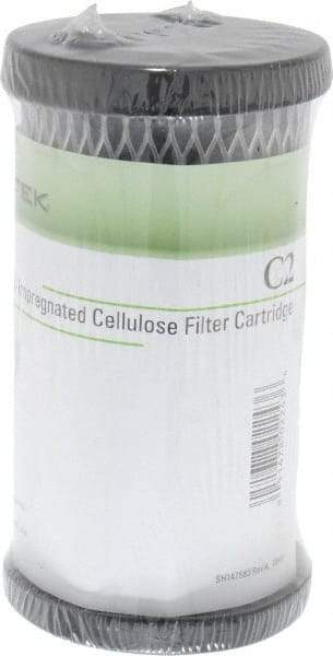 Pentair - 2-1/2" OD, 5µ, Carbon Impregnated Cellulose Pleated-Dual Purpose-Powder Activated Cartridge Filter - 4-7/8" Long, Reduces Tastes, Odors & Sediments - A1 Tooling