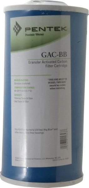 Pentair - 4-1/2" OD, 20µ, Granular Activated Carbon Maximum Absorption Cartridge Filter - 10" Long, Reduces Tastes, Odors & Sediments - A1 Tooling