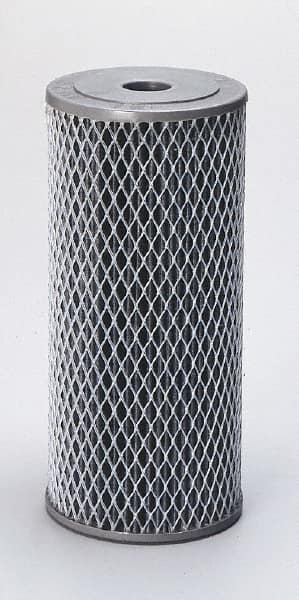 Pentair - 4-1/2" OD, 10µ, Carbon Impregnated Non-Cellulose Pleated Cartridge Filter - 20" Long, Reduces Tastes, Odors & Sediments - A1 Tooling