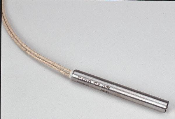 Hotwatt - 240 Volt, 1/2" Diam, 1000 Watt, Low Density Cartridge Heater - 12" Long, 55 Watts per Sq In - A1 Tooling