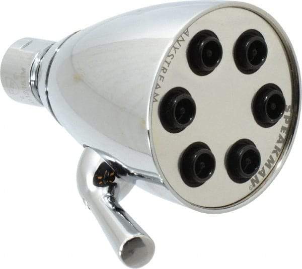 Speakman - 2.5 GPM, 2-3/4 Face Diameter, Shower Head with Brass Ball Joint - 48 Sprayers, Brass and Lexan - A1 Tooling