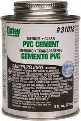 Oatey - 8 oz Medium Bodied Cement - Clear, Use with PVC up to 6" Diam - A1 Tooling