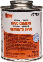 Oatey - 16 oz Medium Bodied Cement - Orange, Use with CPVC & CTS up to 6" Diam - A1 Tooling