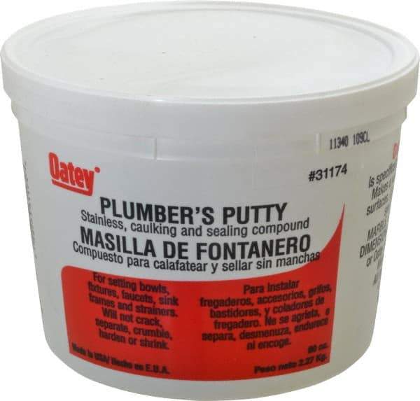 Oatey - Putty Type: Plumber's Putty Container Size: 5 Lbs. - A1 Tooling